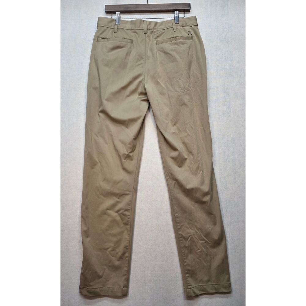 Lands' End Men's Traditional Fit Pants Size 32x34 Chino Khaki Trousers Beige Tan - Picture 2 of 9